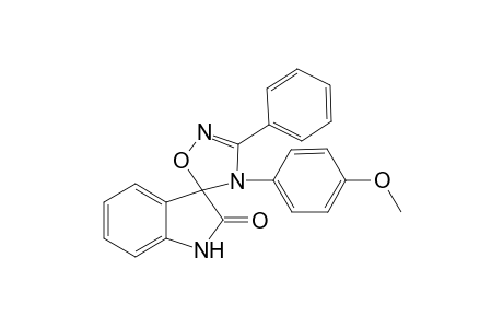 4-(4-Methoxyphenyl)-3-phenyl-2'-spiro[1,2,4-oxadiazole-5,3'-1H-indole]one