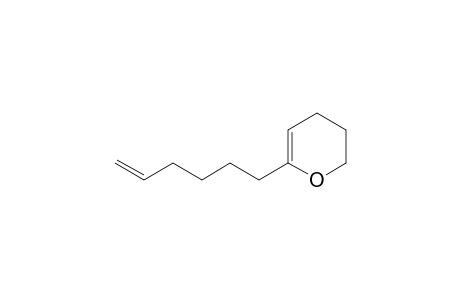 2-(5-Hexenyl)-5,6-dihydro-4H-pyran