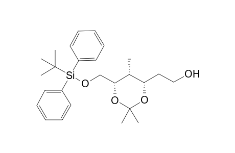 2-[(4S,5R,6S)-6-[[tert-butyl(diphenyl)silyl]oxymethyl]-2,2,5-trimethyl-1,3-dioxan-4-yl]ethanol