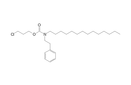 Carbonic acid, monoamide, N-(2-phenylethyl)-N-tetradecyl-, 3-chloropropyl ester