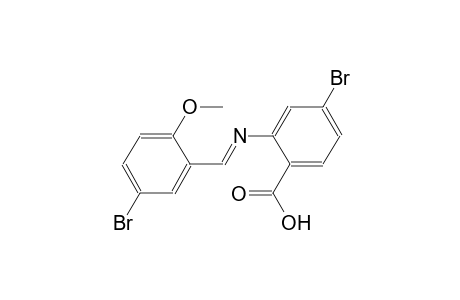 benzoic acid, 4-bromo-2-[[(E)-(5-bromo-2-methoxyphenyl)methylidene]amino]-