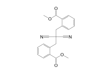 2-(Methoxycarbonyl)-.alpha.-cyano-.alpha.-[(2'-methoxycarbonyl)benzyl]dihydrocinnamyl-nitrile