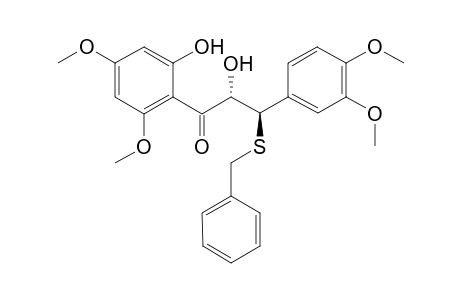 3,4,4,6'-Tetramethoxy-.alpha.,2'-dihydroxy-.beta.-benzylsulfanyldihydrochalcone