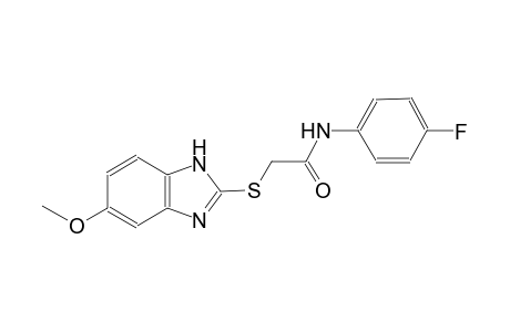 N-(4-fluorophenyl)-2-[(5-methoxy-1H-benzimidazol-2-yl)sulfanyl]acetamide