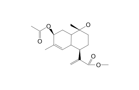 METHYL-2-ACETOXY-9-HYDROXYCADIN-3,-11(3)-DIEN-12-OATE