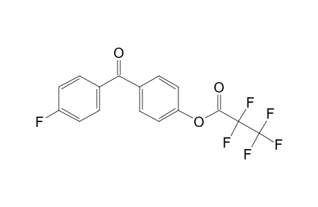 4-Fluoro-4'-hydroxybenzophenone, pentafluoropropionate