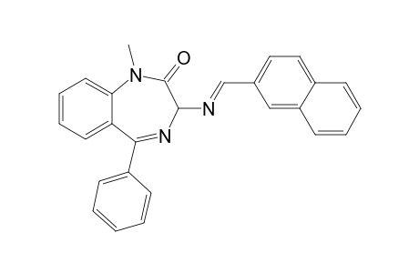 N-(2'-Naphthylmethylidene)-1-methyl-3-amino-1,3-dihydro-5-phenyl-(2H)-1,4-benzodiazepine-2-one