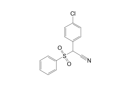 2-(4-Chlorophenyl)-2-(phenylsulfonyl)ethanenitrile