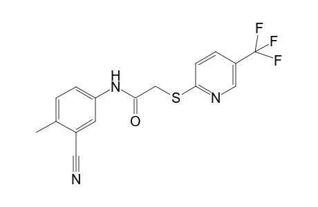 N-(3-Cyano-4-methylphenyl)-2-([5-(trifluoromethyl)-2-pyridinyl]sulfanyl)acetamide