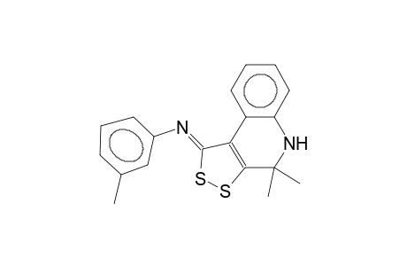 N-[(1Z)-4,4-dimethyl-4,5-dihydro-1H-[1,2]dithiolo[3,4-c]quinolin-1-ylidene]-3-methylaniline