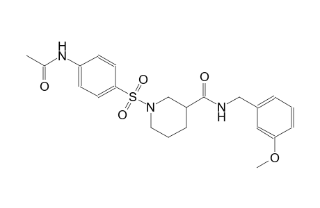 3-piperidinecarboxamide, 1-[[4-(acetylamino)phenyl]sulfonyl]-N-[(3-methoxyphenyl)methyl]-