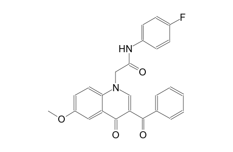 1-quinolineacetamide, 3-benzoyl-N-(4-fluorophenyl)-1,4-dihydro-6-methoxy-4-oxo-