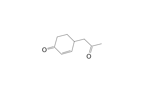 2-Cyclohexen-1-one, 4-(2-oxopropyl)-
