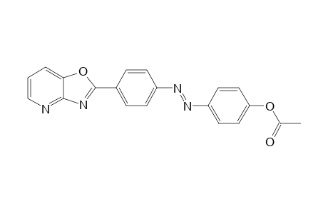 2-[4-[4'-(Acetoxyphenyl)diazo]phenyl]oxazolo[4,5-b]pyridine
