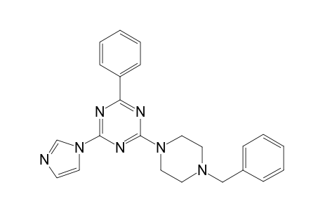 2-(1-imidazolyl)-4-phenyl-6-[4-(phenylmethyl)-1-piperazinyl]-1,3,5-triazine