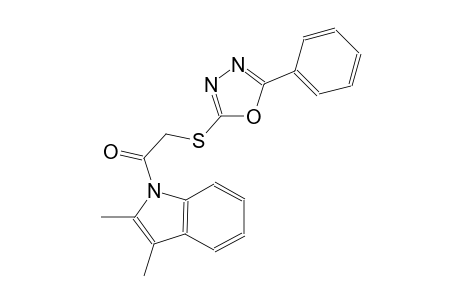 2-(2,3-dimethyl-1H-indol-1-yl)-2-oxoethyl 5-phenyl-1,3,4-oxadiazol-2-yl sulfide