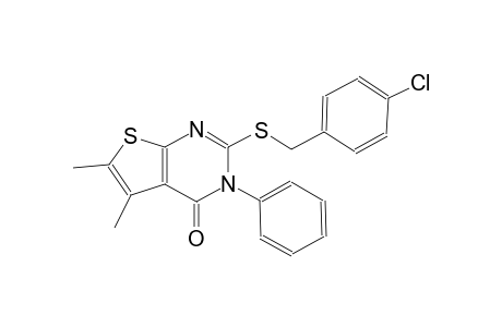 2-[(4-chlorobenzyl)sulfanyl]-5,6-dimethyl-3-phenylthieno[2,3-d]pyrimidin-4(3H)-one