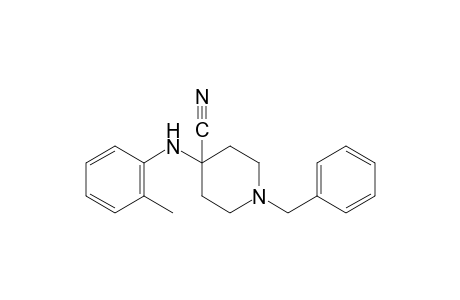 1-benzyl-4-(o-toluidino)isonipecotonitrile