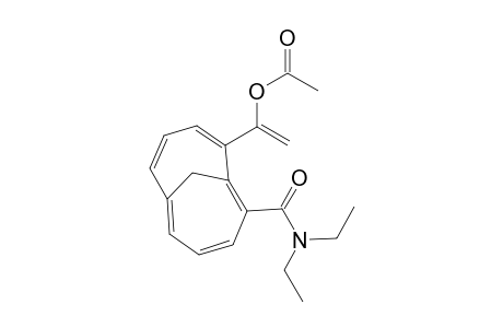 Bicyclo[4.4.1]undeca-1,3,5,7,9-pentaene-2-carboxamide, 10-[1-(acetyloxy)ethenyl]-N,N-diethyl-, (.+-.)-