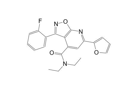 isoxazolo[5,4-b]pyridine-4-carboxamide, N,N-diethyl-3-(2-fluorophenyl)-6-(2-furanyl)-