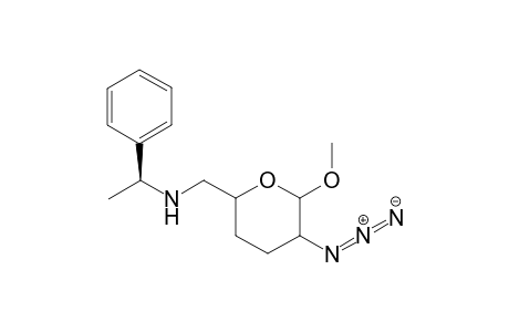 Methyl 2-azido-2,3,4,6-tetradeoxy-6-[(1S)-phenylethylamino]-.beta.(alpha.)-L-threo(erythro)-hexopyranoside