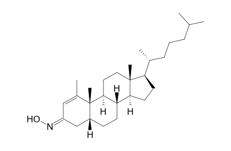 (5R,8S,9S,10S,13R,14S,17R)-1,10,13-trimethyl-17-[(2R)-6-methylheptan-2-yl]-4,5,6,7,8,9,11,12,14,15,16,17-dodecahydrocyclopenta[a]phenanthren-3-one oxime