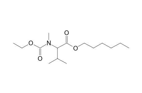 Valine, N-methyl-N-ethoxycarbonyl-, hexyl ester