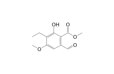 3-Ethyl-6-formyl-2-hydroxy-4-methoxy-benzoic acid methyl ester