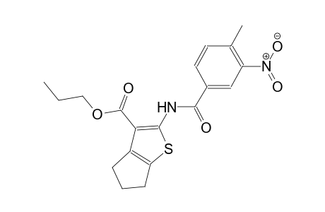 propyl 2-[(4-methyl-3-nitrobenzoyl)amino]-5,6-dihydro-4H-cyclopenta[b]thiophene-3-carboxylate