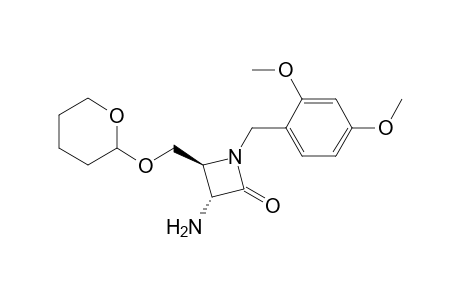 (3R,4S)-3-Amino-1-(2',4'-dimethoxybenzyl)-4-[(tetrahydropyran-2'-yl)oxymethyl]-2-azetidinone