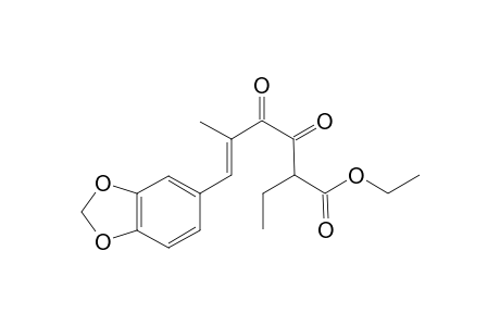 (E)-ethyl 6-(benzo[d][1,3]dioxol-6-yl)-2-ethyl-5-methyl-3,4-dioxohex-5-enoate