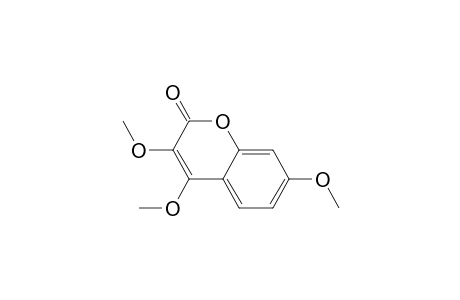2H-1-Benzopyran-2-one, 3,4,7-trimethoxy-