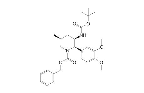N-(tert-Butoxycarbonyl)-2-(3,4-dimethoxyphenyl)-5-methyl-1-[(phenylmethoxy)carbonyl]-3-piperidineamine