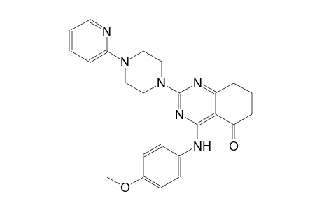 5(6H)-quinazolinone, 7,8-dihydro-4-[(4-methoxyphenyl)amino]-2-[4-(2-pyridinyl)-1-piperazinyl]-