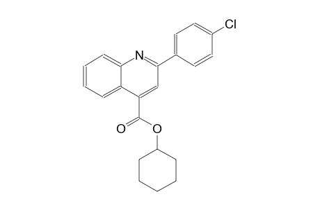 4-quinolinecarboxylic acid, 2-(4-chlorophenyl)-, cyclohexyl ester