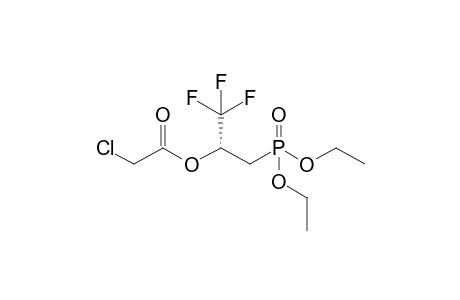 (R)Diethyl 3,3,3-trifluoro-2-chloroacetyloxypropanephosphonate