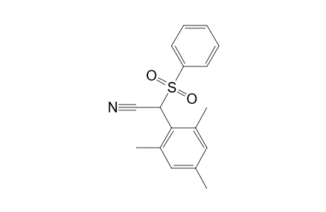 2-(benzenesulfonyl)-2-(2,4,6-trimethylphenyl)acetonitrile