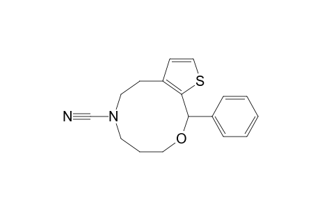 5H-Thieno[3,2-h][1,5]oxazecine-6(7H)-carbonitrile, 4,8,9,11-tetrahydro-11-phenyl-, (.+-.)-