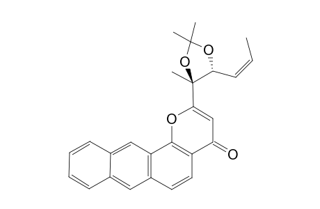 (4S,5R,Z)-4-(4-Oxo-4H-2-anthra[1,2-b]pyran-2-yl)-5-(1-propenyl)-2,2,4-trimethyl-1,3-dioxolane
