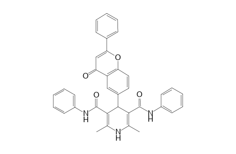 N,N'-Diphenyl-[1,4-dihydro-2,6-dimethyl-4-(2'-phenyl-4H-[1']benzopyran-4'-oxo-6'-yl)]-3,5-pyridinedicarboxamide