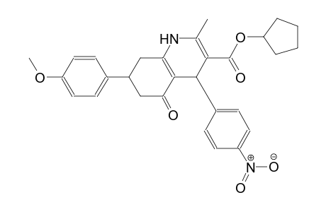 3-quinolinecarboxylic acid, 1,4,5,6,7,8-hexahydro-7-(4-methoxyphenyl)-2-methyl-4-(4-nitrophenyl)-5-oxo-, cyclopentyl ester