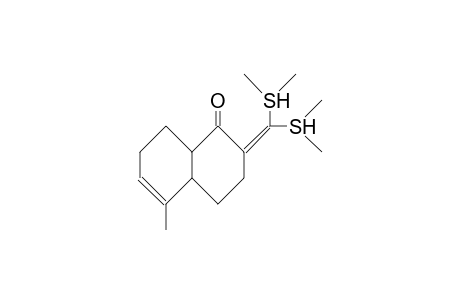 2-Methyl-8-(bis[dimethyl-thio]-methylidene)-trans-bicyclo(4.4.0)dec-2-en-7-one