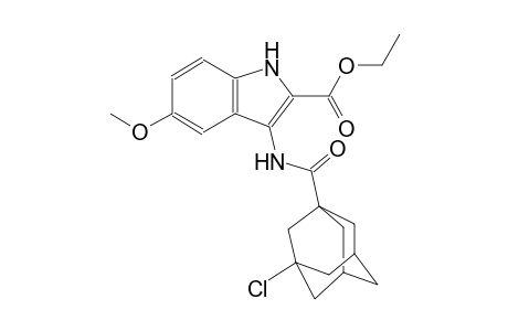 ethyl 3-{[(3-chloro-1-adamantyl)carbonyl]amino}-5-methoxy-1H-indole-2-carboxylate