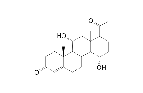 D-Homopregn-4-ene-3,20-dione, 11,15-dihydroxy-, (11.alpha.,15.alpha.)-