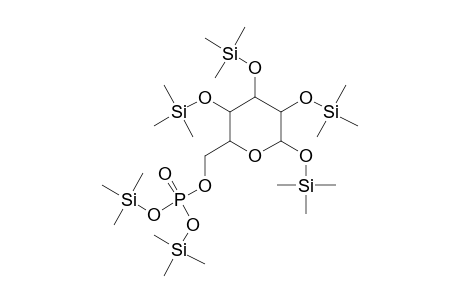 6-O-(Bis[(trimethylsilyl)oxy]phosphoryl)-1,2,3,4-tetrakis-O-(trimethylsilyl)hexopyranose
