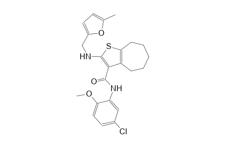 4H-cyclohepta[b]thiophene-3-carboxamide, N-(5-chloro-2-methoxyphenyl)-5,6,7,8-tetrahydro-2-[[(5-methyl-2-furanyl)methyl]amino]-