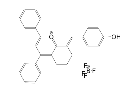 (8E)-8-(4-hydroxybenzylidene)-2,4-diphenyl-5H,6H,7H,8H-chromeniumtetrafluoroborate