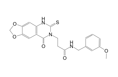 [1,3]dioxolo[4,5-g]quinazoline-7-propanamide, 5,6,7,8-tetrahydro-N-[(3-methoxyphenyl)methyl]-8-oxo-6-thioxo-