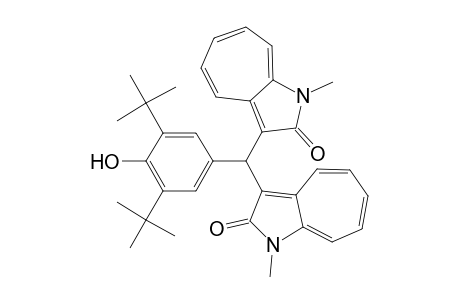 3,5-Di-t-Butyl-4-hydroxyphenylbis(1,2-dihydro-N-methyl-2-oxocyclohepta[b]pyrrol-3-yl)methane