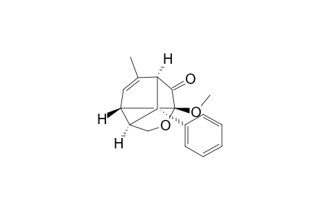 (1S*,3R*,6R*,7R*,10R*)-3-Methoxy-9-methyl-10-phenyl-4-oxatricyclo[4.3.1.0(3,7)]dec-8-en-2-one